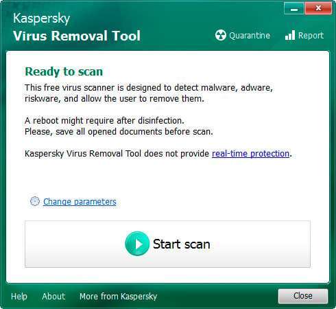 Завантажити утиліту Removal Tool від Касперського