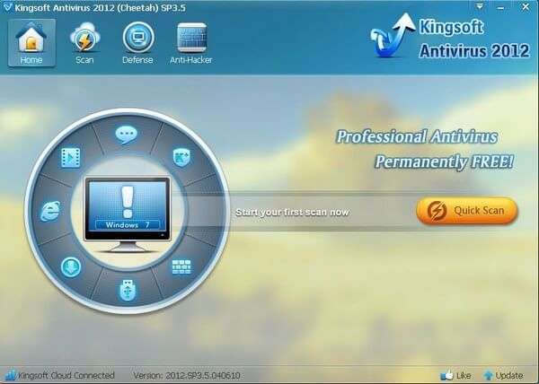 Безкоштовний антивірус Kingsoft російською мовою
