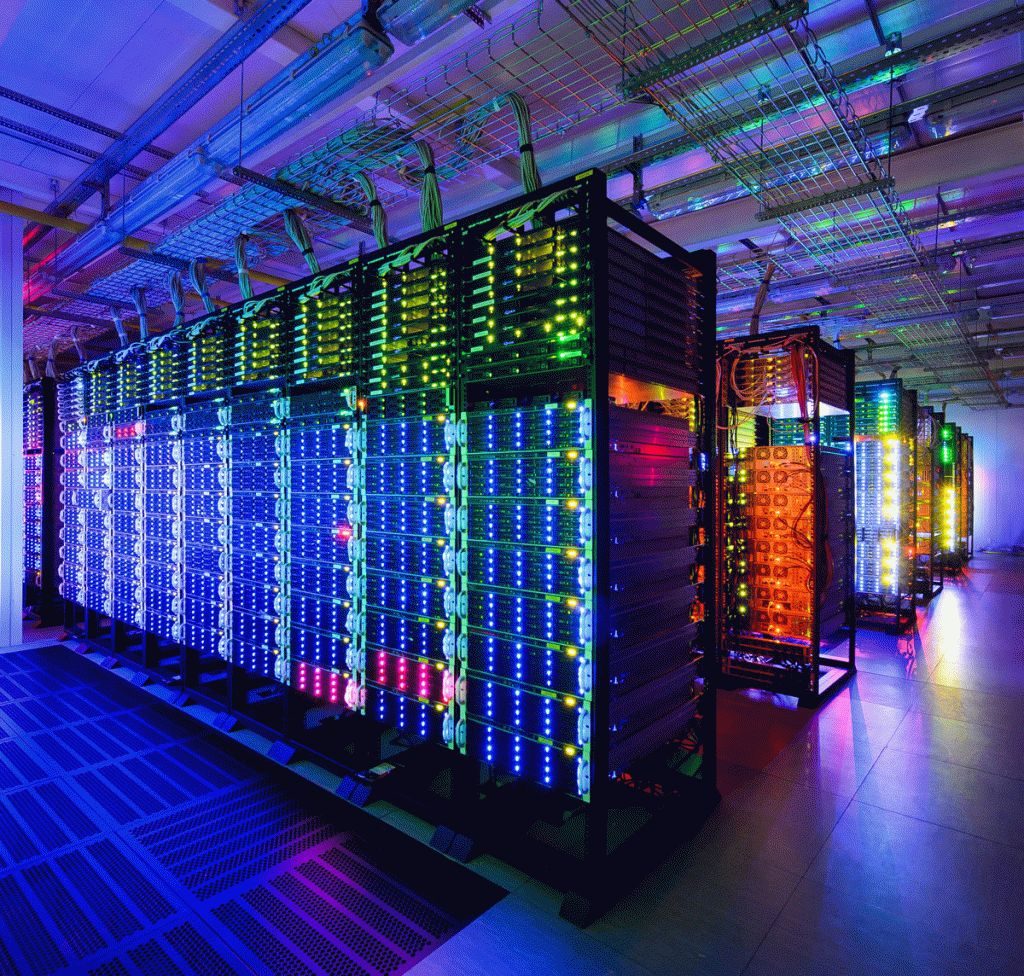 VPS hosting data center server room
